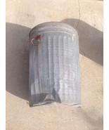 25 inch Antique TRASH CAN - Industrial - Galvanized Metal - J&amp;L WARE - $1,677.57 MXN