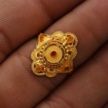 Handmade 22k Yellow Gold Ring Jewelry, Indian Gold Wedding Ring, All US ... - £332.62 GBP