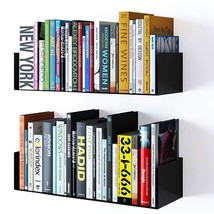 Bali Floating Wall Mount Metal U Shape Shelf Book Cd Dvd Storage Display Bookcas - £62.24 GBP