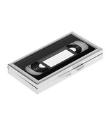 PILL BOX 7 Grid VHS vintage video tape cassette anologic Metal Case Holder - $15.90