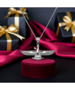 Sterling Silver Persian Farvahar Pendant Necklace for Women .925 Silver ... - $24.99+