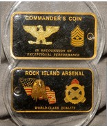 ROCK ISLAND ARSENAL Commander&#39;s  DOG TAG STYLE Chall Coin for ...PERFORM... - $661.44 MXN