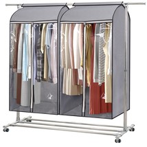 43&quot; Hanging Garment Bags For Storage Well Sealed Clothes Dust Cover With... - $42.99