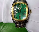 invicta two tone green dial men lupah quartz watch with bracelet - $259.90