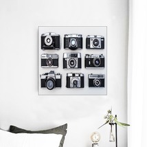 Modern Art Cameras Framed Mural 16&#39; X 16&#39; Art Piece Wall Art Home Decor - £31.96 GBP