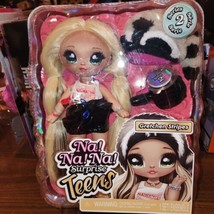 Na! Na! Na! Surprise Teens Doll Gretchen Stripes (Raccoon) 11&quot; Kids Gift - £13.86 GBP