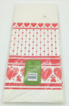 Hallmark Ambassador Valentine Hearts Table Cloth Cover Paper NEW 60&quot;x102&quot; VTG - £11.75 GBP