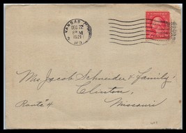 1921 US Cover - Kansas City, Missouri to Clinton, MO L10 - £2.21 GBP