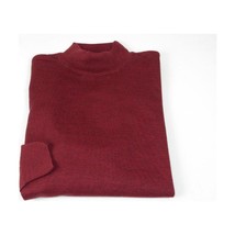 Men PRINCELY Soft Comfort Merinos Wool Sweater Knits Mock 1011-00 Cranberry image 2