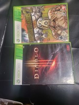 lot of 2 : Diablo III  +BORDERLANDS 2 /Xbox 360, Complete - £6.22 GBP