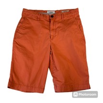 Goodfellow &amp; Co Men&#39;s Size 28 Linden Flat Front Coral Orange Bermuda Shorts - $15.99