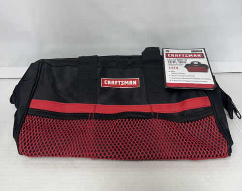 Craftsman 13 inch LARGE MOUTH TOOL BAG Storage Small Power Hand Tools 9-37535 - $13.93
