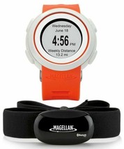 NEW Magellan Echo Smart + HRM Sports Fitness Watch Orange/White Bluetoot... - $22.72