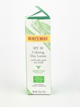 Burts Bees Calming Day Lotion SPF 30 with Aloe and Rice Milk 1.8 Oz BB 3/25 - £12.91 GBP