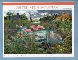 Southern Florida Wetland Sheet Of Ten 39 Cent Stamps - Scott 4099 - £9.36 GBP