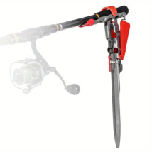 Adjustable Folding Fishing Rod Holder with Ground Support - £18.75 GBP