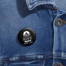 Inspiring &quot;HIKE More WORRY Less&quot; Pin Button for Outdoor Adventurers - £6.49 GBP+