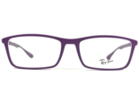 Ray-Ban Eyeglasses Frames RB7048-F 5443 Matte Purple Silver Asian Fit 56... - $88.84