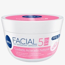nivea crema facial ACLARADORA natural Brightening FPS 15 200g - $15.95