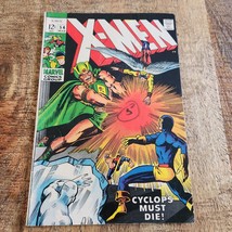 X-Men #54 Marvel Comic Book March 1969 F- 5.5 Alex Summers 1st App Silve... - £52.31 GBP