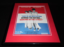 Motown 50 / Borders 2009 11x14 Framed ORIGINAL Vintage Advertisement - $34.64