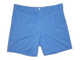 Callaway Shorts Mens Size 44T Blue Plaid Casual Golf Flat Front Chino - $19.00
