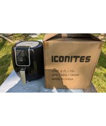 Iconites 6-in-1 7 Quart Air Fryer 1800 Watt LCD Digital Screen Black AF1... - $49.49