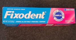 3 FIXODENT COMPLETE 2.4 OZ  ORIGINAL DENTURE ADHESIVE CREAM ALL DAY HOLD... - $20.49