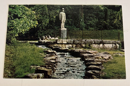 Vintage Collectable Postcard -Jack Daniel &#39;s Statue and Spring Lynchburg TN - $5.36