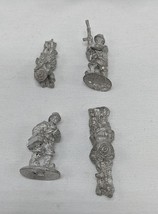 Lot Of (4) Infantry Rifle Troop Squad Metal Miniatures 1&quot;  - $16.29 CAD