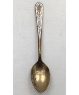 Vintage small collectible display spoon travel souvenir Bangkok gold plated - $19.75