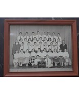 Antique B&amp;W Photo P.S 147  Class 8-a4 1959 Photograph Picture 9 &quot; x 7 &quot; - $11.88