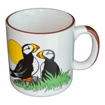 Vintage Mug Ace &#39;84 Puffins Birds Alaska Great Land Coffee Cup 1984 80&#39;s - $12.74
