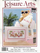 Leisure Arts Cross Stitch Magazine Aug 1988 32 Projects Watermelon Cats Afghans - £11.82 GBP