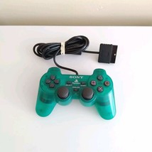 Official Sony PlayStation 2 PS2 Controller Emerald Green Clear, Tested &amp;... - $22.22