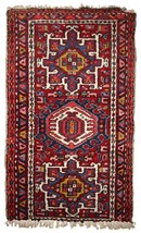 Handmade antique Oriental rug 2.1&#39; x 3.6&#39; (66cm x 110cm) 1920s - 1C745 - $576.36