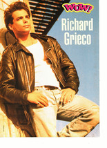 Richard Grieco teen magazine pinup clipping hands in pockets by a wall bulge - £2.79 GBP