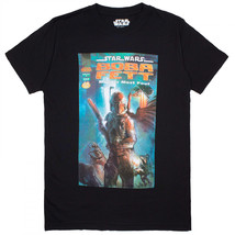 Star Wars Boba Fett &quot;Murder Most Foul&quot; Comic Cover T-Shirt Black - $28.98+