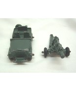 Antique 1950&#39;s  Army JEEP Truck with 155 MM HOWIZER CANNON Gun Midgetoy ... - $376.19 MXN