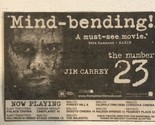 The Number 23 Vintage Tv Print Ad Jim Carrey TV1 - $5.93