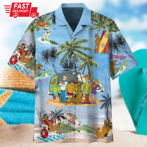 Scooby Doo Hawaiian Shirt, Hawaiian Shirt, Tropical Flower Hawaiian Shirt - $10.35+