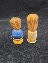 2 Vintage Hair Beard Shaving Brush brushes Rubberset Set In Rubber Badger - €18,59 EUR