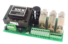 SICK 7022756 POWER SUPPLY RELAY BOARD 24V, 4-44-8036, H02-462-1027 RELAYS - £117.15 GBP