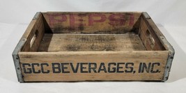 Vintage Pepsi Cola Wooden Bottle Crate GCC Beverage Inc Fort Wayne - $33.66