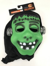 Halloween Frankenstein Mask Hood Funny Green Monster Face Costume Cosplay Kids - £15.08 GBP