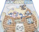VTG Precious Moments Baby Blanket Noahs Ark Luxe Plush Fleece Throw Love... - $148.50