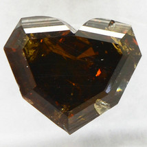 Heart Shape Diamond Fancy Brown Color Loose Sealed 1.54 Carat I2 IGI Certificate - £787.21 GBP