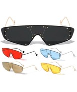 FUTURISTIC SHIELD ONE PIECE LENS AVIATOR SUNGLASSES SPORT RETRO DESIGNER... - $9.95