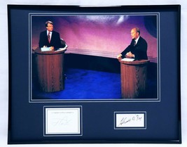 Jimmy Carter &amp; Gerald Ford Dual Signed Framed 16x20 Photo Display JSA - £315.80 GBP