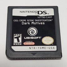 CSI: Crime Scene Investigation Dark Motives (Nintendo DS) Game Cartridge Tested  - £7.39 GBP